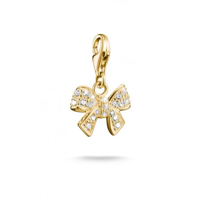 Thomas Sabo  Charm Club Original CZ Bow Charm 2.5 x 1.0cm