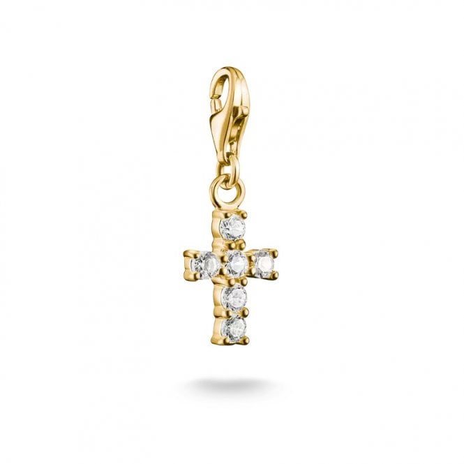 Thomas Sabo  Charm Club Original CZ Cross Charm 2.2 x 0.9cm