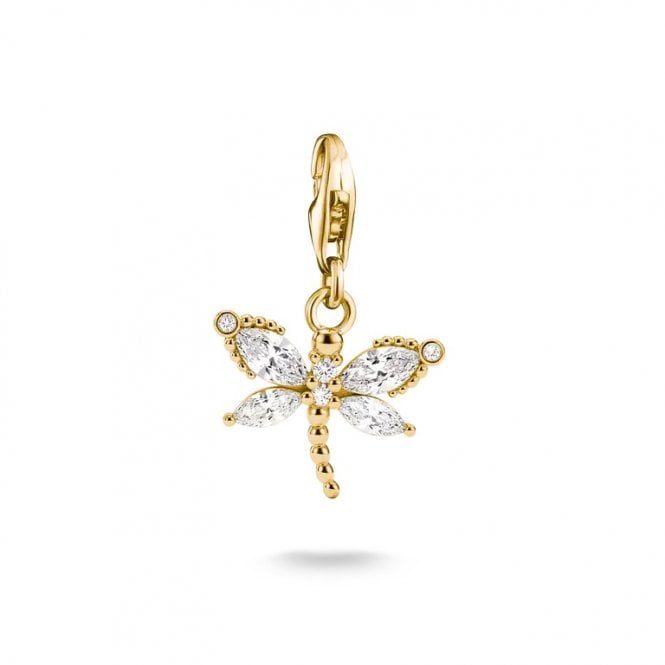 Thomas Sabo  Charm Club Original CZ Dragonfly Charm 2.4 x 1.5cm