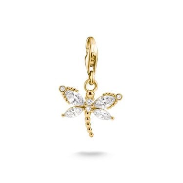 Thomas Sabo Charm Club Original CZ Dragonfly Charm 2.4 x 1.5cm