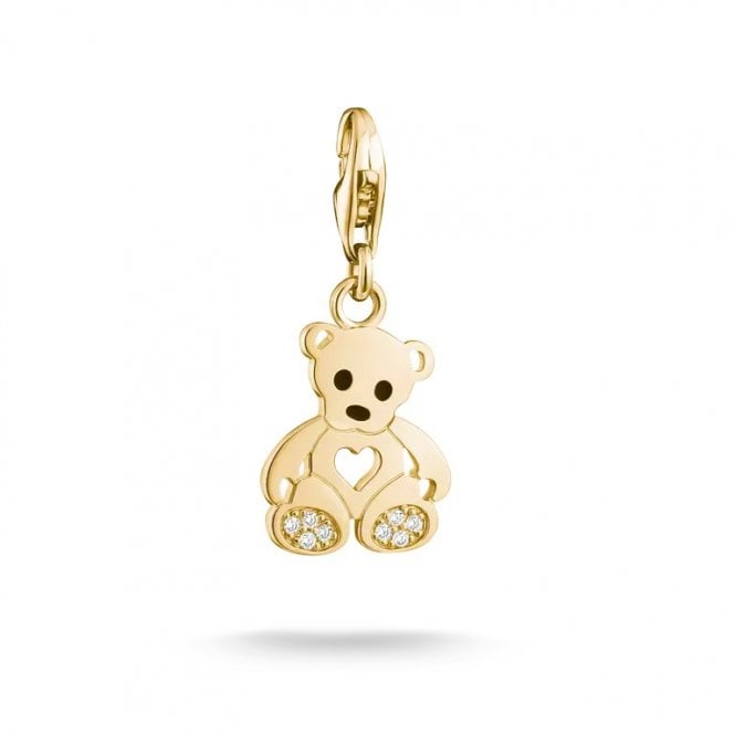 Thomas Sabo  Charm Club Original CZ Teddy Bear Charm 2.6 x 1.2cm