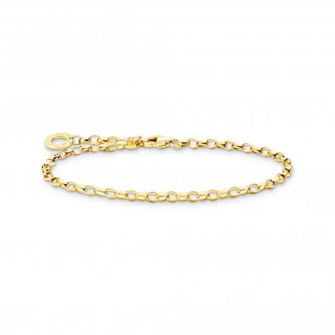 Thomas Sabo  Charm Club Original Gold Tone Charm Bracelet 0.27cm, 17cm