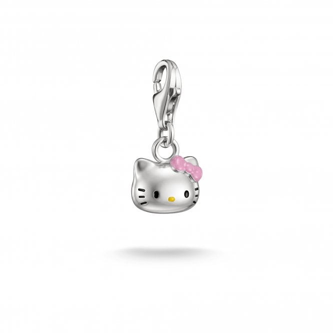 Thomas Sabo  Charm Club Original Hello Kitty Pink Bow Charm 1.9 x 0.9cm