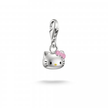 Thomas Sabo Charm Club Original Hello Kitty Pink Bow Charm 1.9 x 0.9cm