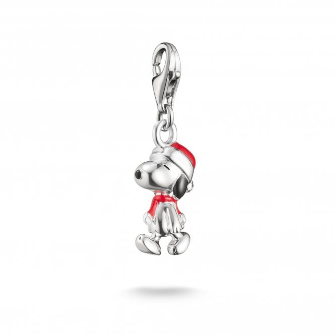 Thomas Sabo  Charm Club Original Peanuts Snoopy Santa Edition Charm 2.7 x 1.05cm