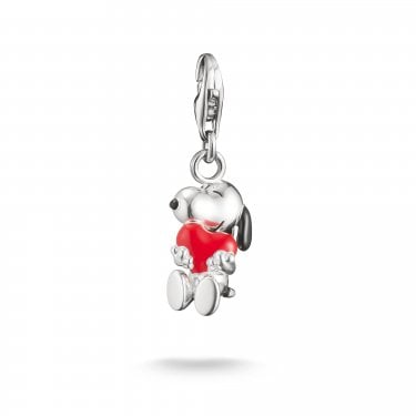 Thomas Sabo Charm Club Original Peanuts Snoopy with Heart Charm 2.5 x 0.9cm