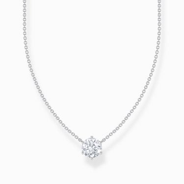 Thomas Sabo Classic CZ Necklace 0.8 x 0.8cm, 40-45cm
