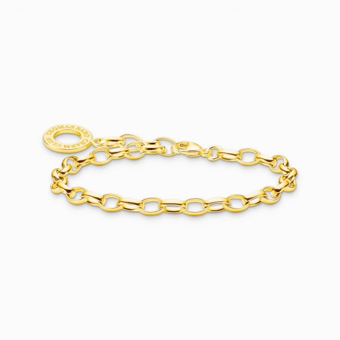 Thomas Sabo  Classic Gold Tone Charm Bracelet 0.5cm, 19.5cm  