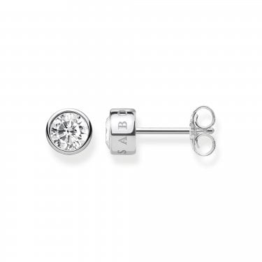 Thomas Sabo Classic Rubover CZ Stud Earrings 0.6 x 0.6cm 