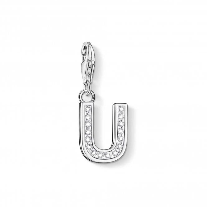 Thomas Sabo  Cubic Zirconia U Initial Charm 2.4 x 1.1cm