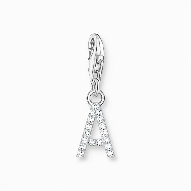 Thomas Sabo  CZ A Initial Charm 2.2 x 0.7cm