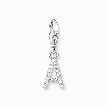 Thomas Sabo CZ A Initial Charm 2.2 x 0.7cm