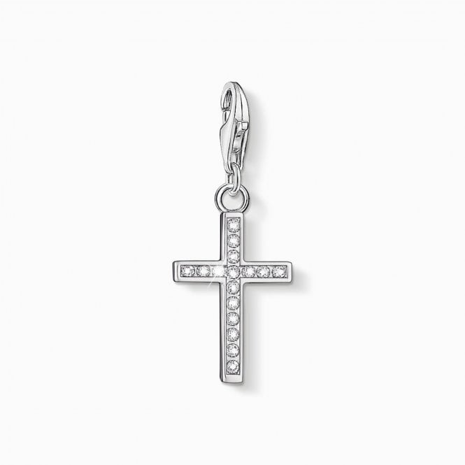 Thomas Sabo  CZ Cross Charm 2.8 x 1.3cm 
