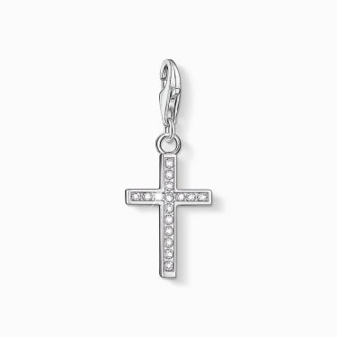 Thomas Sabo CZ Cross Charm 2.8 x 1.3cm 