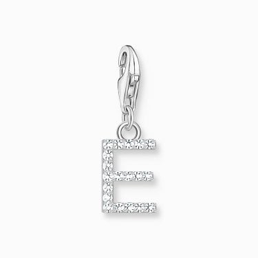 Thomas Sabo CZ E Initial Charm 2.2 x 0.7cm
