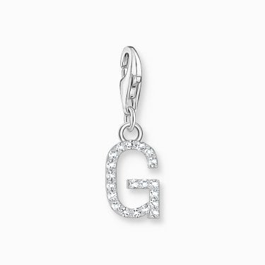 Thomas Sabo CZ G Initial Charm 2.2 x 0.7cm