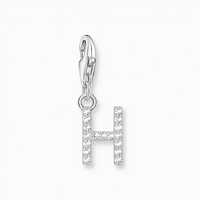 Thomas Sabo  CZ H Initial Charm 2.2 x 0.7cm