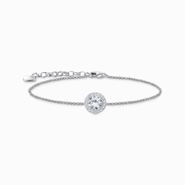 Thomas Sabo CZ Halo Bracelet 0.95 x 0.95cm, 16-19cm 