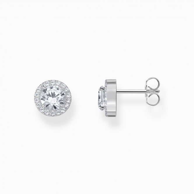 Thomas Sabo  CZ Halo Stud Earrings 0.9 x 0.9cm 