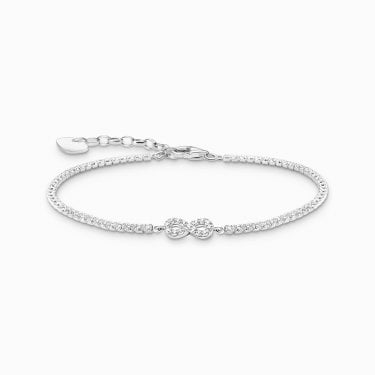 Thomas Sabo CZ Infinity Tennis Bracelet 1 x 0.4, 0.2cm, 16-19cm