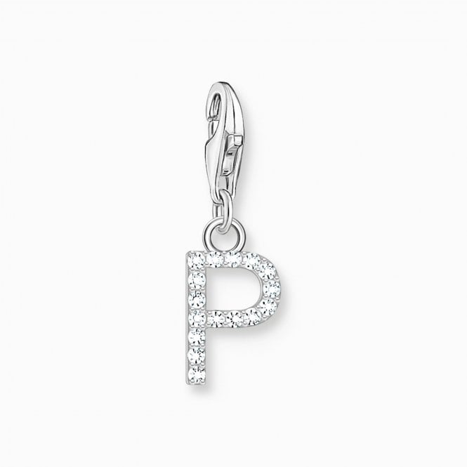 Thomas Sabo  CZ P Initial Charm 2.2 x 0.7cm