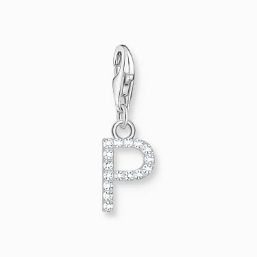 Thomas Sabo CZ P Initial Charm 2.2 x 0.7cm