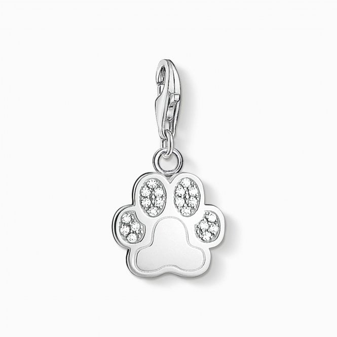 Thomas Sabo  CZ Paw Charm 2.5 x 1.3cm 