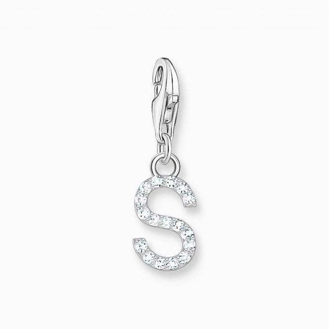 Thomas Sabo  CZ S Initial Charm 2.2 x 0.7cm