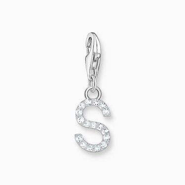 Thomas Sabo CZ S Initial Charm 2.2 x 0.7cm