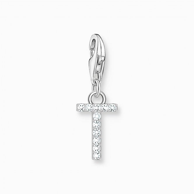 Thomas Sabo  CZ T Initial Charm 2.2 x 0.7cm