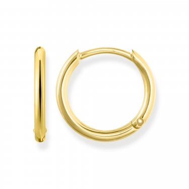 Thomas Sabo Essentials Gold Tone Hoop Earrings 15mm