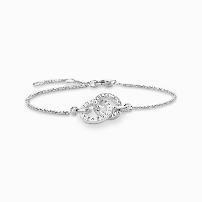 Thomas Sabo  Forever Together Interlocking Circle Bracelet 1.2 x 2.3cm, 16.5-19.5cm 