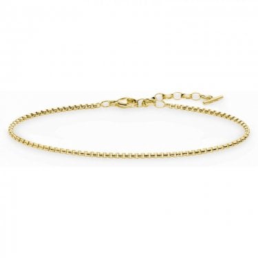 Thomas Sabo Glam & Soul Fine Gold Tone Chain Bracelet 19cm