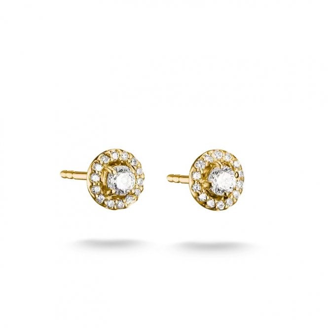 Thomas Sabo  Gold Tone Brilliant-Cut CZ Stud Earrings 0.6 x 0.6cm