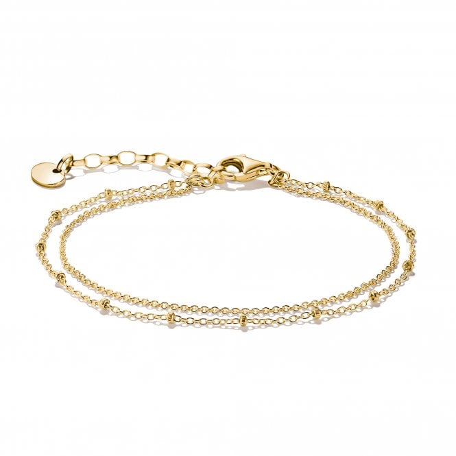 Thomas Sabo  Gold Tone Double Bracelet 16cm + 3cm