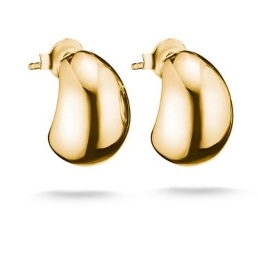 Thomas Sabo Gold Tone Teardrop Shaped Stud Earrings 1.2 x 1.6cm
