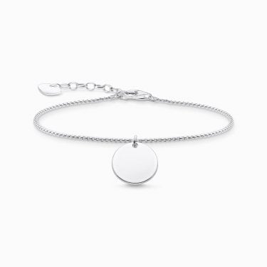 Thomas Sabo Hanging Disc Bracelet 1.3 x 1.3cm, 16-19cm