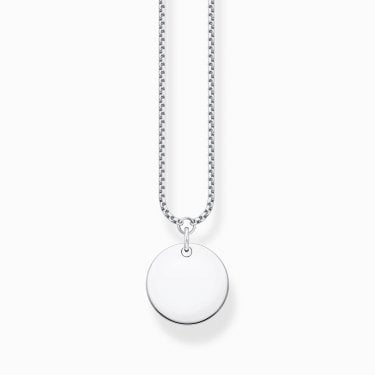 Thomas Sabo Hanging Disc Necklace 1.3 x 1.3cm, 40-45cm