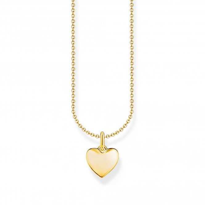 Thomas Sabo  Heart Gold Tone Necklace 1.1 x 1cm, 38-45cm 