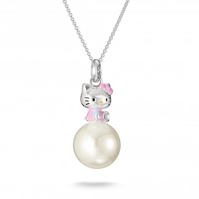 Thomas Sabo  Hello Kitty Pearl Necklace 3.5 x 1.4cm, 45-50cm