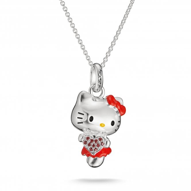 Thomas Sabo  Hello Kitty Red Heart Necklace 2.5 x 1.2cm, 45-50cm