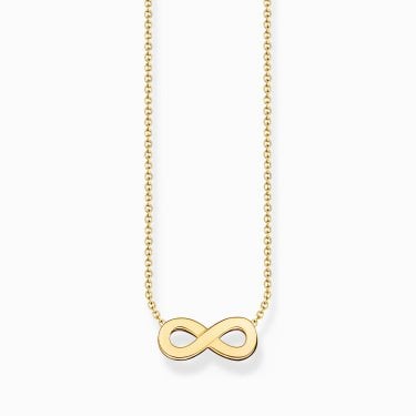 Thomas Sabo Infinity Gold Tone Necklace 0.7 x 2cm, 38-45cm