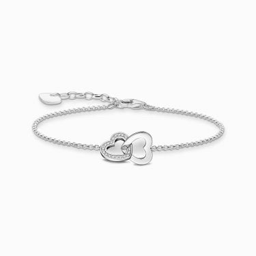 Thomas Sabo Intertwined Heart Bracelet 1.1 x 1.8cm, 16-19cm 