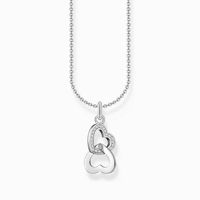 Thomas Sabo  Intertwined Heart Necklace 1.8 x 1.1cm, 38-45cm