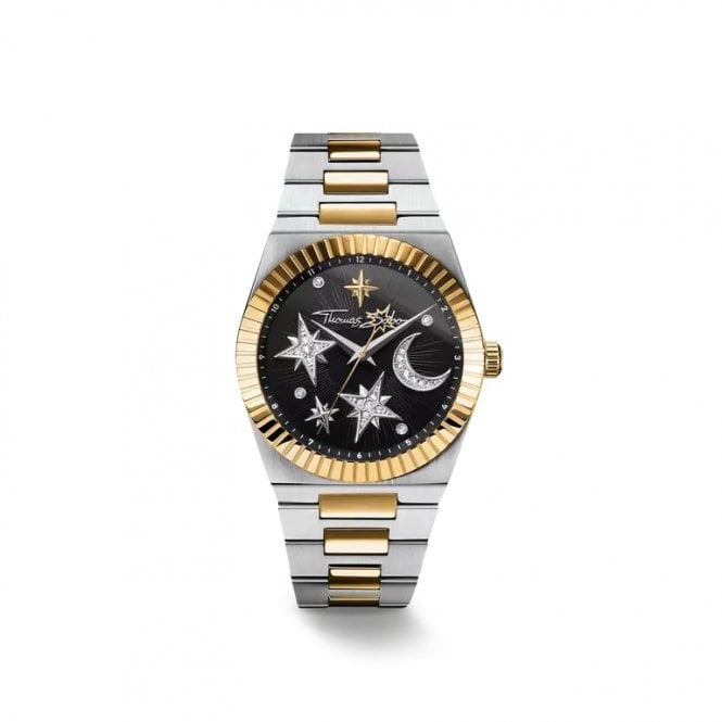Thomas Sabo  Ladies Moon & Stars Black Dial Watch