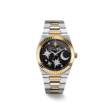 Thomas Sabo Ladies Moon & Stars Black Dial Watch