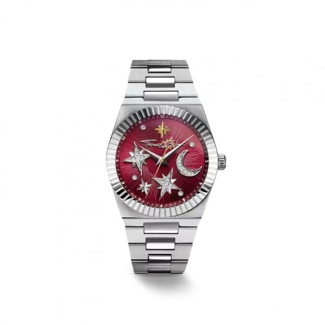 Thomas Sabo  Ladies Moon & Stars Red Dial Watch