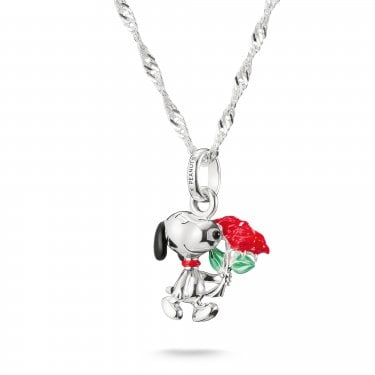 Thomas Sabo Peanuts Snoopy with Rose Necklace 2.6 x 1.4cm, 40-45cm