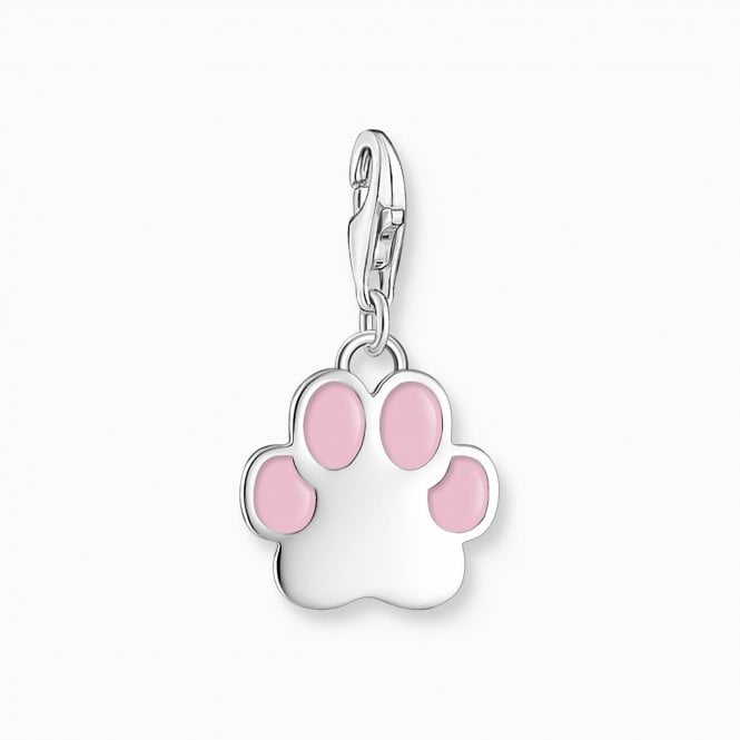 Thomas Sabo  Pink Paw Charm 2.4 x 1.4cm