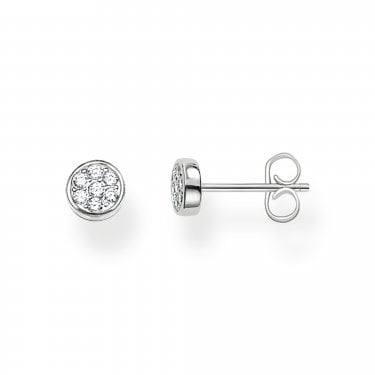 Thomas Sabo Sparkling CZ Circles Stud Earrings 0.6 x 0.6cm 